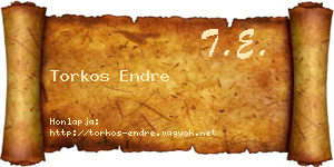 Torkos Endre névjegykártya